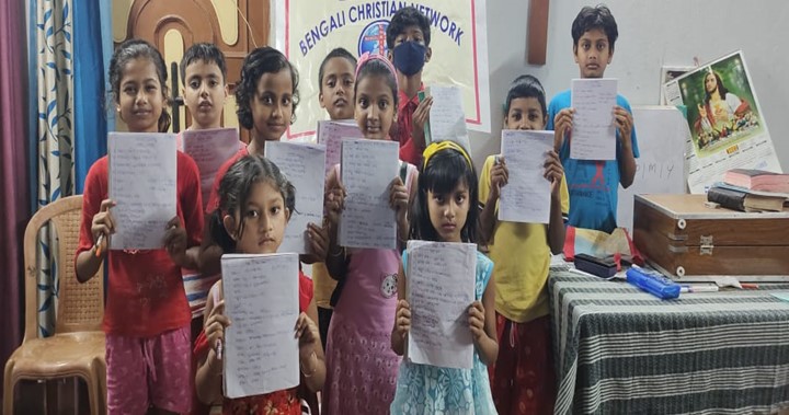 Happy students